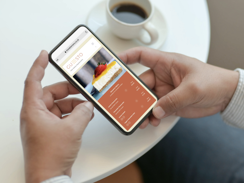 Digital Menu Solution for Restaurants pubs and cafés